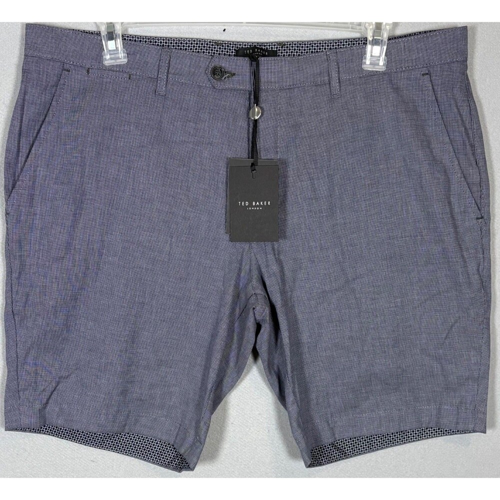 NWTTed Baker Chino Shorts Mens 40R Gray Preppy Resort Bermuda Shorts